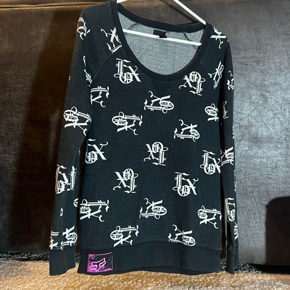 Fox Racing Sweater- Scoop neck style or I liked to wear it off the shoulder! - Picture 1 of 3